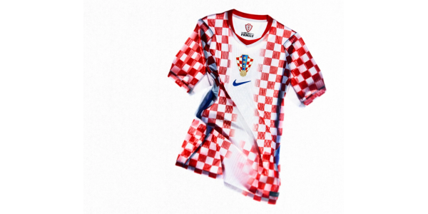 De thuis- en uit voetbalshirts van het Kroatische nationale team voor het WK 2026